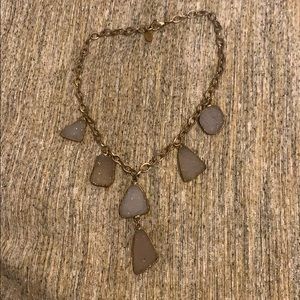 Druzy Rock Collar Statement Necklace